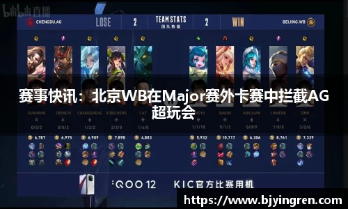 赛事快讯：北京WB在Major赛外卡赛中拦截AG超玩会